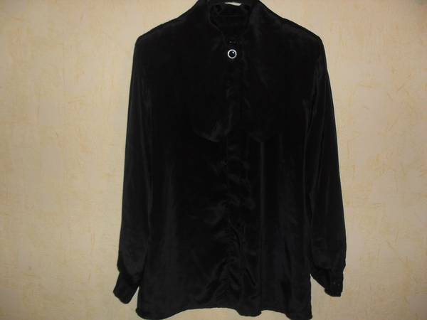 Копринена черна блуза SDC13973.JPG Big