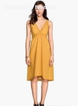 Тъмно жълта памучна рокля H&M с веобразно деколте размер 44 foxyto_e6863efa34869d619b8e3276d5150c39.jpg