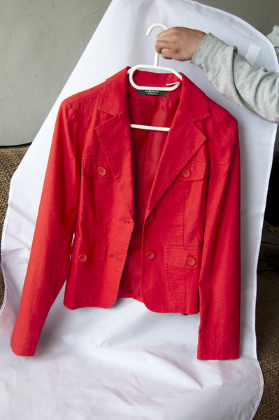 Червено дамско сако от лен VioletaG_01.jpg Big