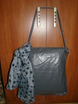Дамска чанта в сиво   шал 6u6i_DSC01750.JPG