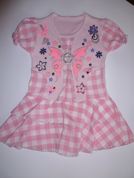 Нова розова рокля пеперудка milady85_P1080079.JPG Big