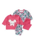 10 вида комплектчета/пижамки за момченца и момиченца - 17 лв за 2 бр. duhi_puhi_2_Pack_Flower_Baby_Pyjama_Set_mouse.jpg