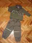 Страхотен качествен лот за зимата C&A/ ватиран панталон и блузка в маслено зелено/ 3 год DSC08794.JPG