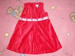 Кадифена червена рокличка с коланче на сърчица P8283488.JPG