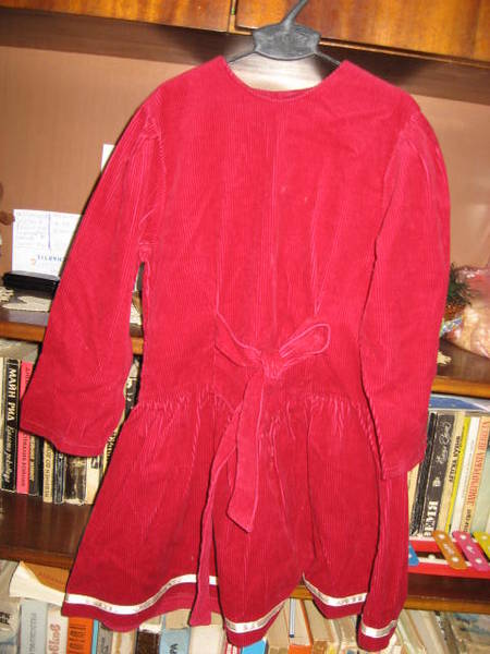 Официална червена кадифена рокля с подарък болеро IMG_01401.jpg Big