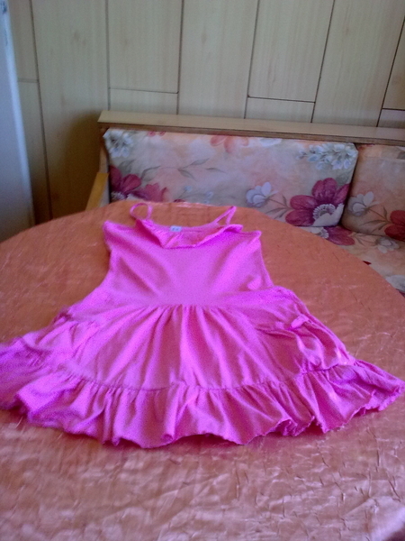 Розова рокля на Zara Kids за ръст 110 4-5 години valenta_15168.jpg Big