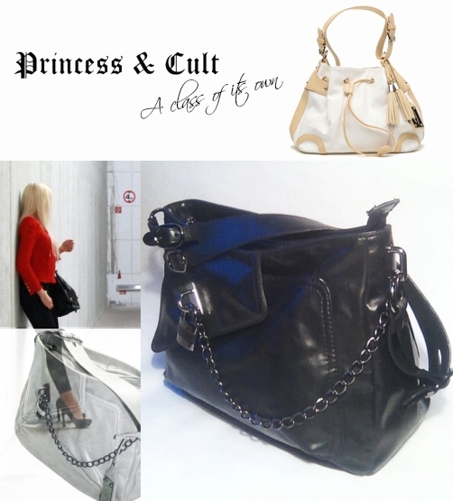 Princess & Cult оригинална с катинарче, дамска чанта, черен графит . Намалена! krisi72_-444.jpg Big
