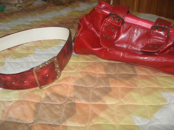 Лот чанта и колан  в малиново червено и подарък в червено mama_vava_IMG_00091.jpg Big