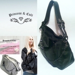 Princess & Cult оригинална с катинарче, дамска чанта, черен графит . Намалена! krisi72_-888.jpg