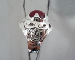 модел 413 Сребърен пръстен с ажур и гравировка и червен красив нефрит, radimm_413.JPG Big
