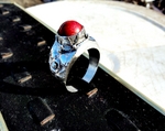 модел 104 Сребърен пръстен,мъжки с червен корал, radimm_104_3_.JPG
