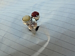 модел 112 Сребърен пръстен  с кехлибарен нефрит и червен корал, radimm_112_4_.JPG