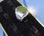 модел 128 Изработен от масивно сребро  Дамски пръстен  С овална форма  Камъка на пръстена  е ръчно кован, а не лепен radimm_128_3_.JPG