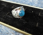 модел 129 Изработен от масивно сребро  Дамски пръстен  Камъка на пръстена  е ръчно кован, а не лепен radimm_129_3_.JPG