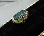 модел 164 Изработен от масивно сребро Дамски пръстен   с зелен авантюрин radimm_164.JPG