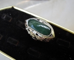 модел 164 Изработен от масивно сребро Дамски пръстен   с зелен авантюрин radimm_164_2_.JPG