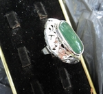 модел 164 Изработен от масивно сребро Дамски пръстен   с зелен авантюрин radimm_164_3_.JPG
