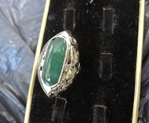 модел 164 Изработен от масивно сребро Дамски пръстен   с зелен авантюрин radimm_164_4_.JPG