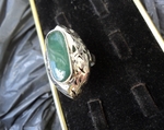 модел 164 Изработен от масивно сребро Дамски пръстен   с зелен авантюрин radimm_164_5_.JPG