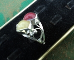 модел 188  Сребърен пръстен с 2 камъка топаз и нефрит Изключително модерна и ефектна визия. radimm_188_5_.JPG