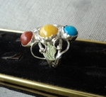 модел 189 Сребърен пръстен с три камъка син и жълт нефрит и червен яспис radimm_189_6_.JPG