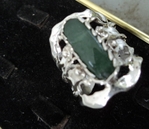 модел 198   Изработен от масивно сребро  Дамски пръстен,с инкрустиран 1 камък   авантюрин radimm_198_2_.JPG