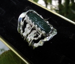 модел 198   Изработен от масивно сребро  Дамски пръстен,с инкрустиран 1 камък   авантюрин radimm_198_5_.JPG