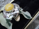 модел 223  Изработен от масивно сребро  Дамски пръстен,с инкрустиран 1 камък жълт нефрит radimm_223_2_.JPG