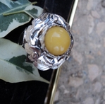 модел 223  Изработен от масивно сребро  Дамски пръстен,с инкрустиран 1 камък жълт нефрит radimm_223_4_.JPG