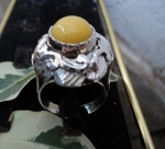 модел 223  Изработен от масивно сребро  Дамски пръстен,с инкрустиран 1 камък жълт нефрит radimm_223_6_.JPG