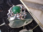 модел 246  Изработен от масивно сребро  Дамски пръстен,с инкрустиран 1 камък зелен   нефрит radimm_246_3_.JPG
