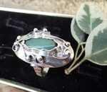 модел 256  Изработен от масивно сребро  Дамски пръстен,с инкрустиран 1 камък  авантюрин radimm_256_6_1.JPG