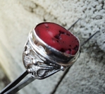 модел 259  Изработен от масивно сребро  Мъжки пръстен,с инкрустиран 1 камък червен  корал radimm_259_10_.JPG