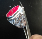 модел 259  Изработен от масивно сребро  Мъжки пръстен,с инкрустиран 1 камък червен  корал radimm_259_3_.JPG