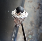 модел 267  Изработен от масивно сребро   пръстен  подходящ за мъже и жени,с   инкрустиран 1 камък черен матов ахат radimm_267_5_.JPG