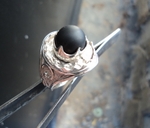 модел 267  Изработен от масивно сребро   пръстен  подходящ за мъже и жени,с   инкрустиран 1 камък черен матов ахат radimm_267_6_.JPG