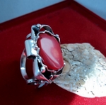 модел 393   Изработени от масивно сребро  Дамски пръстен с червен корал radimm_393_7_.JPG