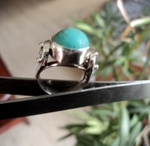 модел 404   Изработен от масивно сребро  Дамски пръстен,с инкрустиран 1  камък тюркоаз radimm_404_2_.JPG