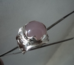 модел 406  Изработен от масивно сребро  Дамски пръстен,с апликакация инкрустиран 1  камък розов кристал radimm_406_2_.JPG