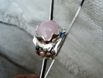 модел 406  Изработен от масивно сребро  Дамски пръстен,с апликакация инкрустиран 1  камък розов кристал radimm_406_4_.JPG