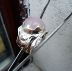 модел 406  Изработен от масивно сребро  Дамски пръстен,с апликакация инкрустиран 1  камък розов кристал radimm_406_5_.JPG