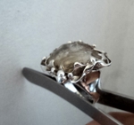 модел 411 Изработен от масивно сребро Дамски пръстен,с апликация   инкрустиран 1  камък топаз radimm_411.JPG