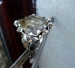 модел 411 Изработен от масивно сребро Дамски пръстен,с апликация   инкрустиран 1  камък топаз radimm_411_6_.JPG
