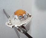 модел 414 Изработен от масивно сребро Дамски пръстен,с апликация   инкрустиран 1  камък ахат radimm_414_6_.JPG