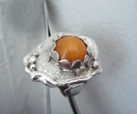 модел 414 Изработен от масивно сребро Дамски пръстен,с апликация   инкрустиран 1  камък ахат radimm_414_9_.JPG