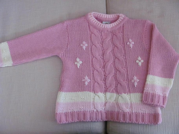Плетено пуловерче за момиченце 7 г joli_2.JPG Big