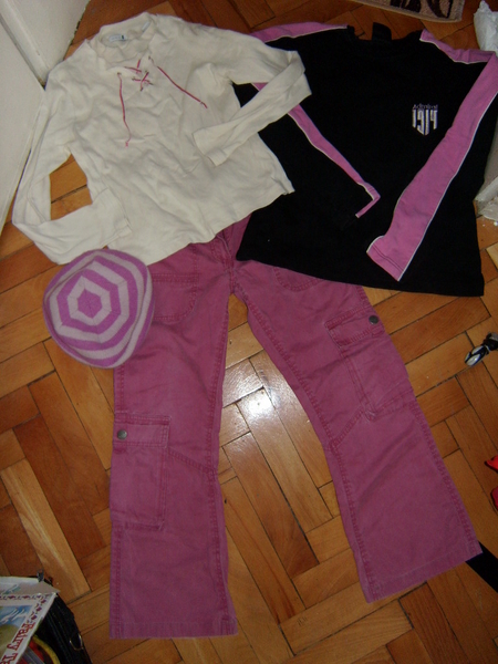 Лот Панталон  OKAIDI -  12A, две блузки и шапка michel_SL747458.JPG Big