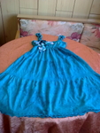 Синьо зелена рокля за ръст 140 valenta_23404.jpg