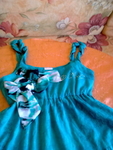 Синьо зелена рокля за ръст 140 valenta_23406.jpg