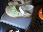 Обувчици в кремаво и зелени листенца P1021711.JPG